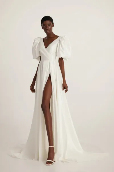  Robe de mariée haut de gamme en taffetas à Nice