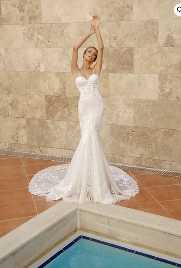 Magasin robe de mariée avec dentelle, perles, sequins et tulle à Nice